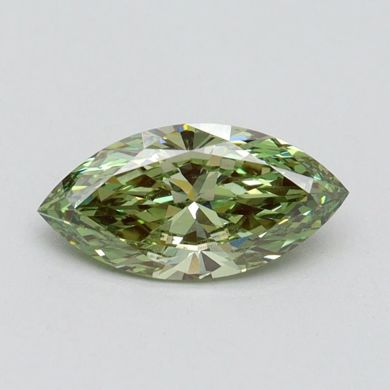 Diament laboratoryjny o barwie fantazyjnej markiza, 1.02ct, VVS2, Fancy Vivid Green, IGI LG610349681