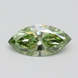 Diament laboratoryjny o barwie fantazyjnej markiza, 1.02ct, VVS2, Fancy Vivid Green, IGI LG614315011