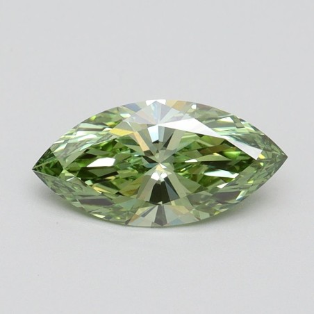 Diament laboratoryjny o barwie fantazyjnej markiza, 1.02ct, VVS2, Fancy Vivid Green, IGI LG614315011