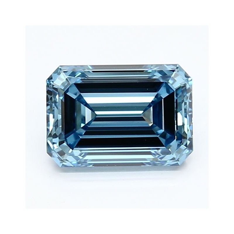 Diament laboratoryjny o barwie fantazyjnej szlif szmaragdowy, 2.1ct, VVS2, Fancy Vivid Blue, IGI LG640462228 Diament laboratoryjny o barwie fantazyjnej szlif szmaragdowy, 2.1ct, VVS2, Fancy Vivid Blue, IGI LG640462228