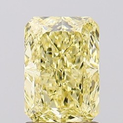 Diament laboratoryjny o barwie fantazyjnej radiant, 1.51ct, VVS2, Fancy Vivid Yellow, IGI LG660435178