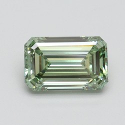 Diament laboratoryjny o barwie fantazyjnej szlif szmaragdowy, 1.01ct, VVS2, Fancy Intense Green, IGI LG614315015
