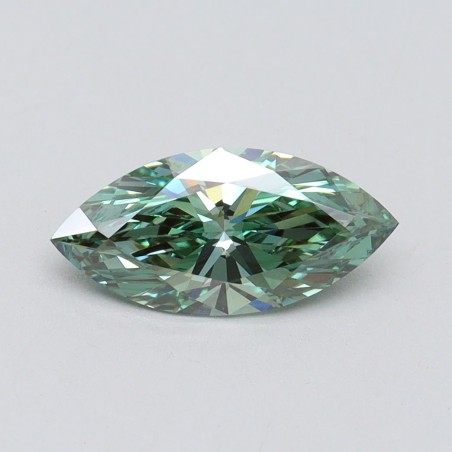 Diament laboratoryjny o barwie fantazyjnej markiza, 1.01ct, VVS2, Fancy Vivid Green, IGI LG611366592