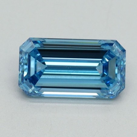 Diament laboratoryjny o barwie fantazyjnej szlif szmaragdowy, 1.02ct, VVS2, Fancy Vivid Blue, IGI LG644430754