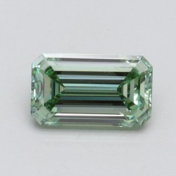 Diament laboratoryjny o barwie fantazyjnej szlif szmaragdowy, 1.02ct, VVS2, Fancy Intense Green, IGI LG611355325