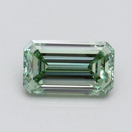 Diament laboratoryjny o barwie fantazyjnej szlif szmaragdowy, 1.02ct, VVS2, Fancy Intense Green, IGI LG611355325