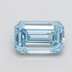 Diament laboratoryjny o barwie fantazyjnej szlif szmaragdowy, 1.03ct, VVS2, Fancy Intense Blue, IGI LG566316947