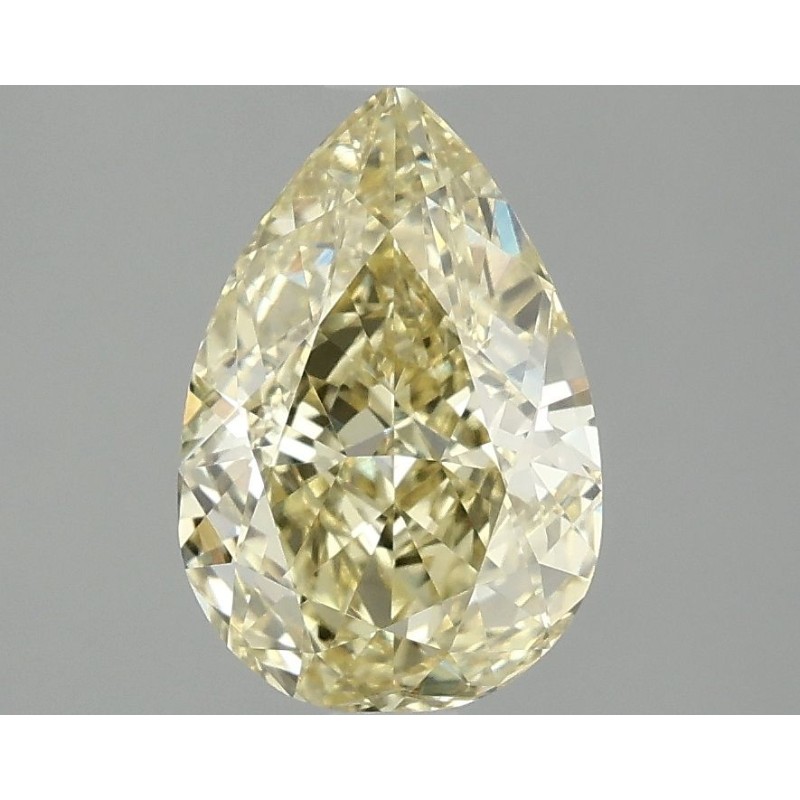 Diament laboratoryjny o barwie fantazyjnej szlif gruszkowy, 2.07ct, VVS2, Fancy Vivid Yellow, IGI LG689586835