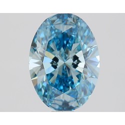 Diament laboratoryjny o barwie fantazyjnej szlif owalny, 1.46ct, VVS2, Fancy Vivid Blue, IGI LG685509320