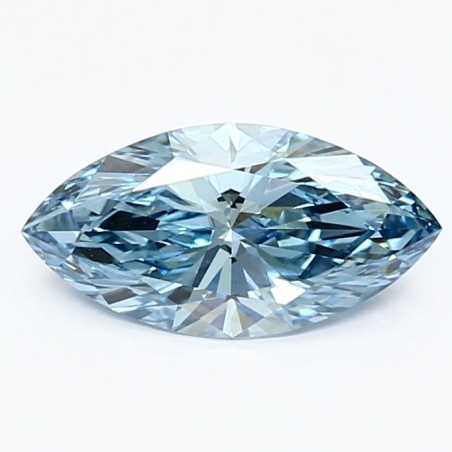 Diament laboratoryjny o barwie fantazyjnej markiza, 1.23ct, VVS2, Fancy Vivid Blue, IGI LG635465487