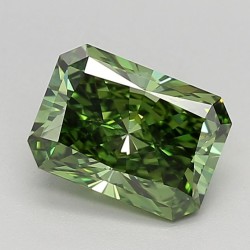 Diament laboratoryjny o barwie fantazyjnej radiant, 1.51ct, VVS2, Fancy Vivid Green, IGI LG660445419