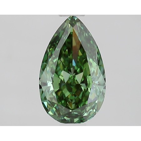 Diament laboratoryjny o barwie fantazyjnej szlif gruszkowy, 1.29ct, VVS2, Fancy Vivid Green, IGI LG689502862