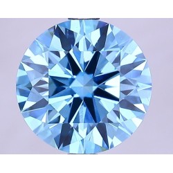 Diament laboratoryjny o barwie fantazyjnej szlif okrągły, 2.66ct, VVS2, Fancy Vivid Blue, IGI LG627458167