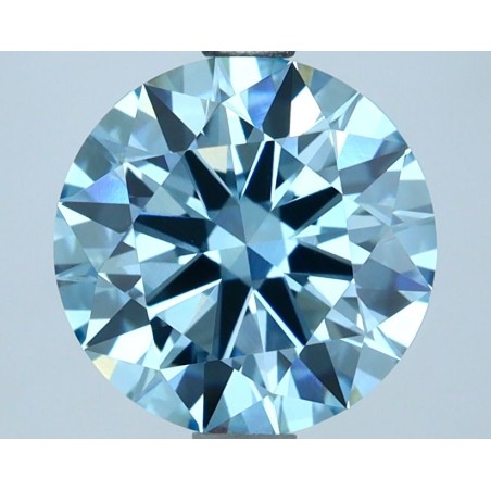 Diament laboratoryjny o barwie fantazyjnej szlif okrągły, 2.5ct, VVS2, Fancy Vivid Blue, IGI LG631440979