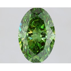 Diament laboratoryjny o barwie fantazyjnej szlif owalny, 1.1ct, VVS2, Fancy Vivid Green, IGI LG737570492