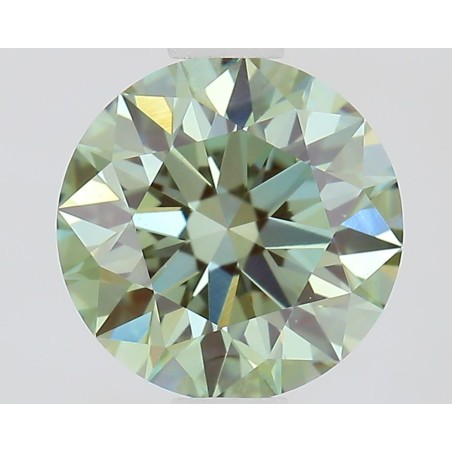 Diament laboratoryjny o barwie fantazyjnej szlif okrągły, 1.1ct, VVS2, Fancy Vivid Green, IGI LG733531093