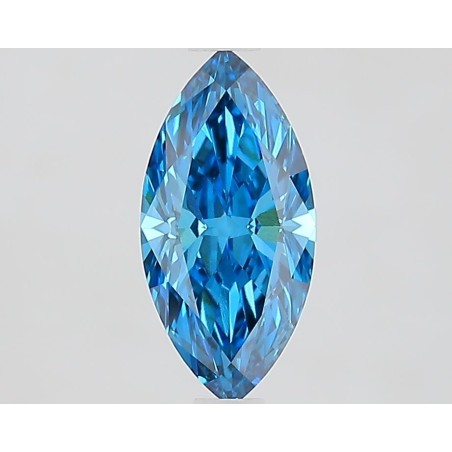 Diament laboratoryjny o barwie fantazyjnej markiza, 1.09ct, VVS2, Fancy Vivid Blue, IGI LG739535052