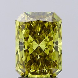 Diament laboratoryjny o barwie fantazyjnej radiant, 2.04ct, VVS1, Fancy Vivid Green Yellow, IGI LG684506613