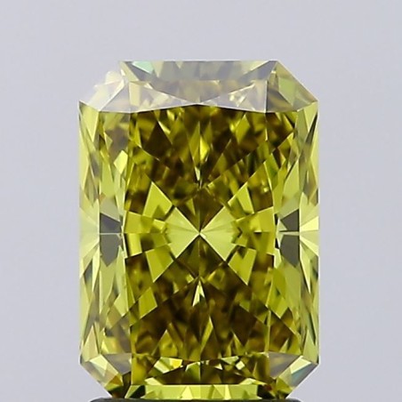 Diament laboratoryjny o barwie fantazyjnej radiant, 2.04ct, VVS1, Fancy Vivid Green Yellow, IGI LG684506613