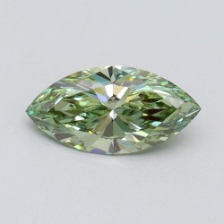 Diament laboratoryjny o barwie fantazyjnej markiza, 1.01ct, VVS2, Fancy Vivid Green, IGI LG611394625