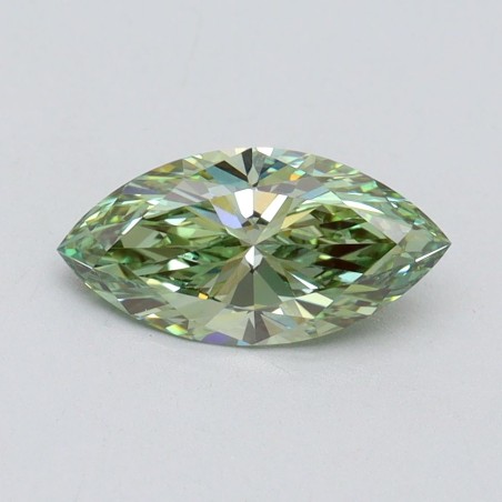 Diament laboratoryjny o barwie fantazyjnej markiza, 1.01ct, VVS2, Fancy Vivid Green, IGI LG611394625
