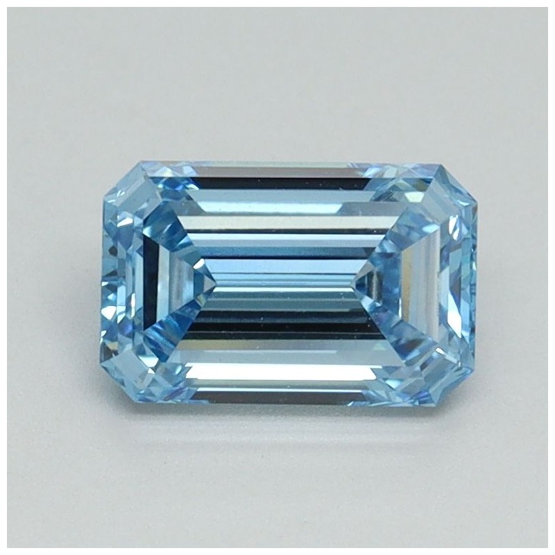 Diament laboratoryjny o barwie fantazyjnej szlif szmaragdowy, 1.01ct, VVS2, Fancy Intense Blue, IGI LG616434269