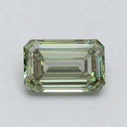 Diament laboratoryjny o barwie fantazyjnej szlif szmaragdowy, 1.01ct, VVS2, Fancy Intense Green, IGI LG611394686