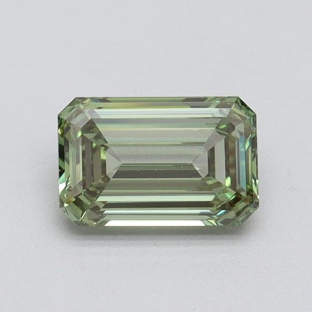 Diament laboratoryjny o barwie fantazyjnej szlif szmaragdowy, 1.01ct, VVS2, Fancy Intense Green, IGI LG611394686