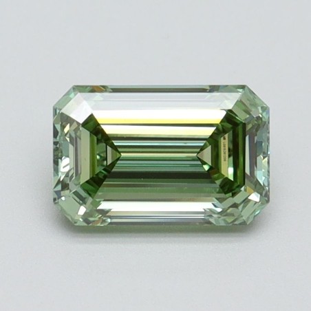 Diament laboratoryjny o barwie fantazyjnej szlif szmaragdowy, 0.98ct, VVS2, Fancy Intense Green, IGI LG615361206