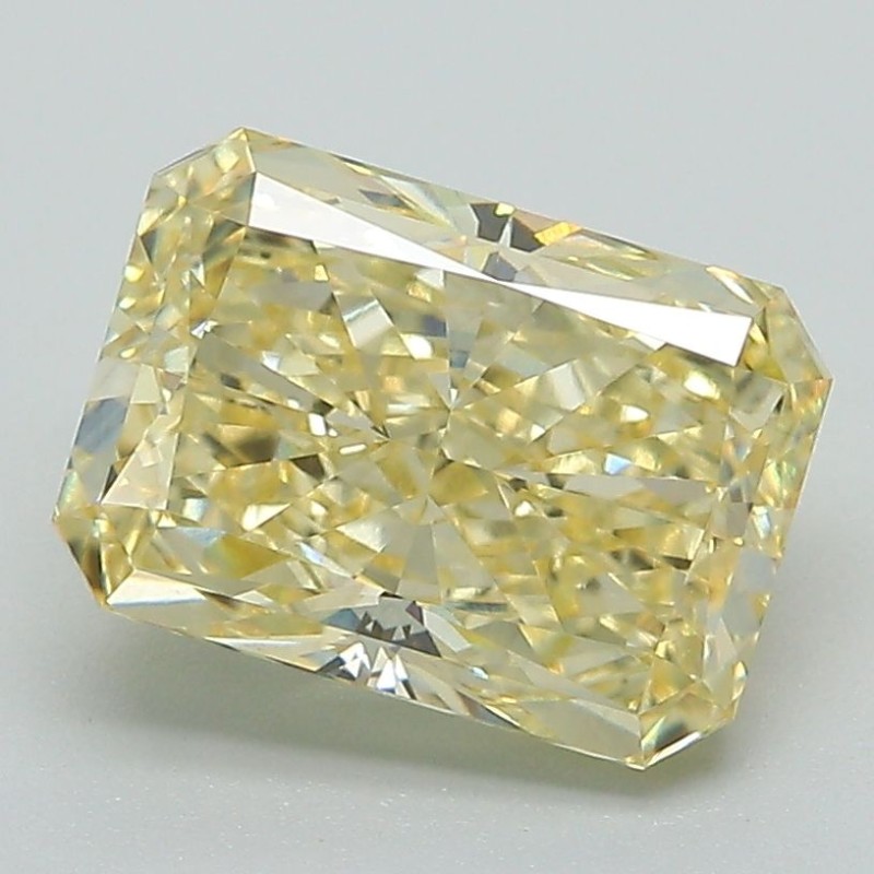 Diament laboratoryjny o barwie fantazyjnej radiant, 2.74ct, VVS2, Fancy Intense Yellow, IGI LG650486396