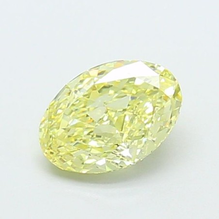 Diament laboratoryjny o barwie fantazyjnej szlif owalny, 1.08ct, VVS2, Fancy Yellow, IGI LG723511734