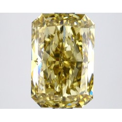 Diament laboratoryjny o barwie fantazyjnej radiant, 2.59ct, VVS2, Fancy Intense Gray Yellow, IGI LG647457853