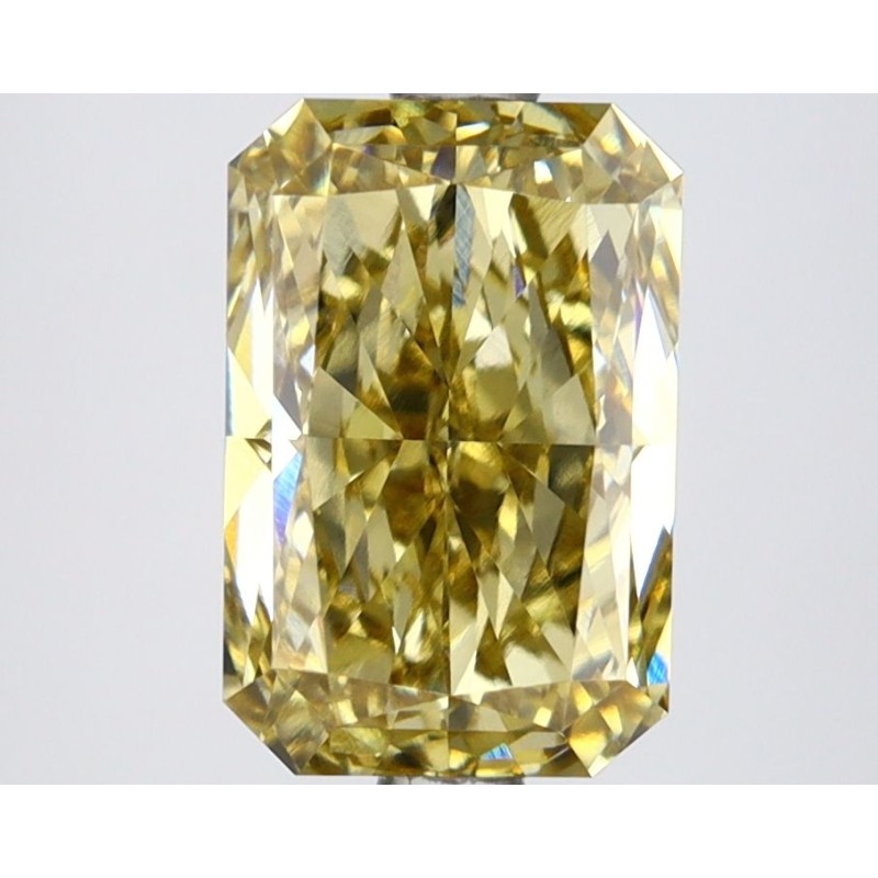 Diament laboratoryjny o barwie fantazyjnej radiant, 2.59ct, VVS2, Fancy Intense Gray Yellow, IGI LG647457853 Diament laboratoryjny o barwie fantazyjnej radiant, 2.59ct, VVS2, Fancy Intense Gray Yellow, IGI LG647457853