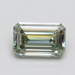 Diament laboratoryjny o barwie fantazyjnej szlif szmaragdowy, 0.85ct, VVS2, Fancy Intense Green, IGI LG611389055
