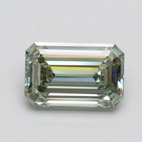Diament laboratoryjny o barwie fantazyjnej szlif szmaragdowy, 0.85ct, VVS2, Fancy Intense Green, IGI LG611389055