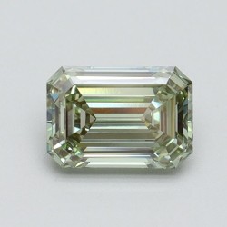Diament laboratoryjny o barwie fantazyjnej szlif szmaragdowy, 0.85ct, VVS2, Fancy Intense Green, IGI LG610345027