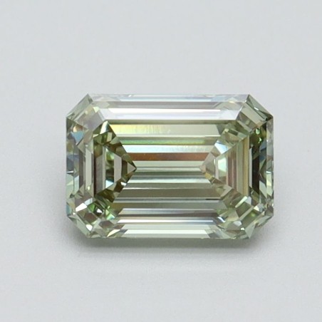 Diament laboratoryjny o barwie fantazyjnej szlif szmaragdowy, 0.85ct, VVS2, Fancy Intense Green, IGI LG610345027
