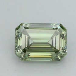 Diament laboratoryjny o barwie fantazyjnej szlif szmaragdowy, 1.03ct, VVS2, Fancy Vivid Green, IGI LG659437609