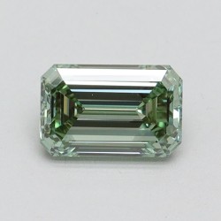 Diament laboratoryjny o barwie fantazyjnej szlif szmaragdowy, 0.81ct, VVS2, Fancy Intense Green, IGI LG610348724