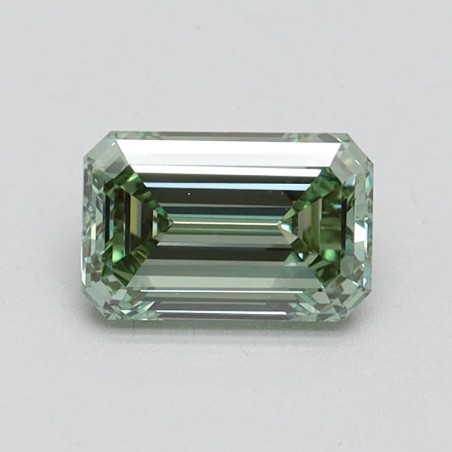 Diament laboratoryjny o barwie fantazyjnej szlif szmaragdowy, 0.81ct, VVS2, Fancy Intense Green, IGI LG610348724