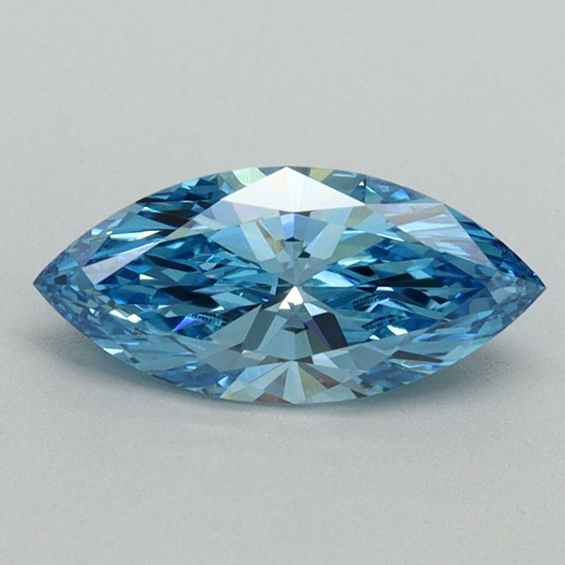 Diament laboratoryjny o barwie fantazyjnej markiza, 0.81ct, VVS2, Fancy Vivid Blue, IGI LG646454038 Diament laboratoryjny o barwie fantazyjnej markiza, 0.81ct, VVS2, Fancy Vivid Blue, IGI LG646454038