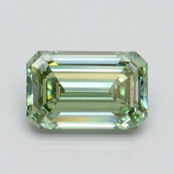 Diament laboratoryjny o barwie fantazyjnej szlif szmaragdowy, 0.97ct, VVS2, Fancy Vivid Green, IGI LG611355237