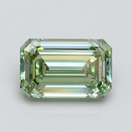 Diament laboratoryjny o barwie fantazyjnej szlif szmaragdowy, 0.97ct, VVS2, Fancy Vivid Green, IGI LG611355237