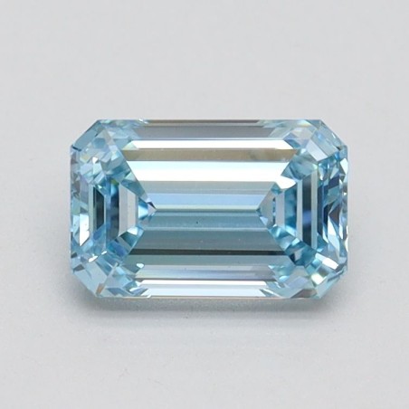 Diament laboratoryjny o barwie fantazyjnej szlif szmaragdowy, 0.95ct, VVS2, Fancy Intense Blue, IGI LG610349703