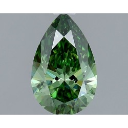 Diament laboratoryjny o barwie fantazyjnej szlif gruszkowy, 1.01ct, VVS2, Fancy Vivid Green, IGI LG743552491