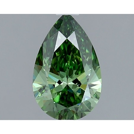 Diament laboratoryjny o barwie fantazyjnej szlif gruszkowy, 1.01ct, VVS2, Fancy Vivid Green, IGI LG743552491