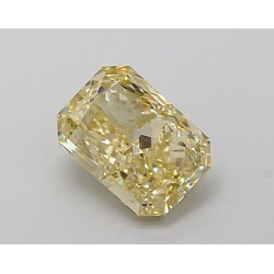 Diament laboratoryjny o barwie fantazyjnej radiant, 1.11ct, VVS2, Fancy Yellow, IGI LG640411236