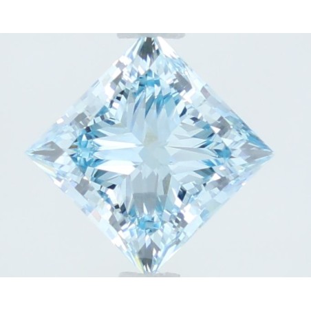 Diament laboratoryjny o barwie fantazyjnej szlif princess, 1.5ct, VVS2, Fancy Intense Blue, IGI LG723532816