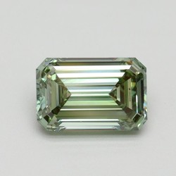 Diament laboratoryjny o barwie fantazyjnej szlif szmaragdowy, 1ct, VVS2, Fancy Intense Green, IGI LG615345896
