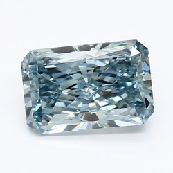 Diament laboratoryjny o barwie fantazyjnej radiant, 1.02ct, VVS2, Fancy Intense Blue, IGI LG625496088
